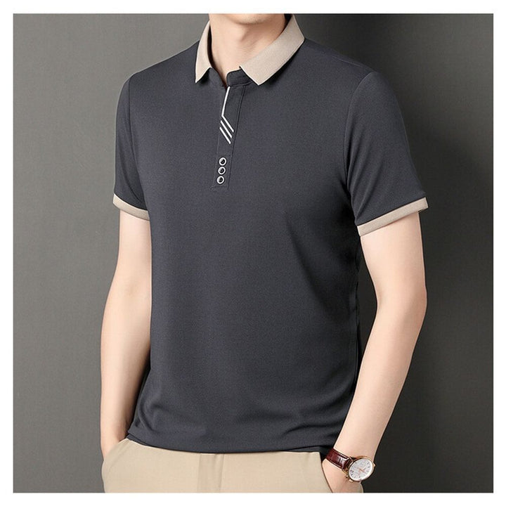Mens High Quality Short Sleeved Polo T-shirt