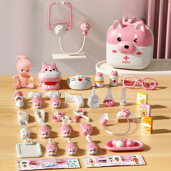 46 Pcs Kids Doctor Toy Set
