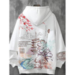 Aesthetic Sakura Art Print Hoodie