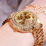 Three Eye Diamond Ladies Bracelet Watch