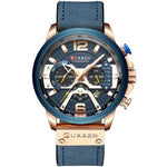 CURREN Multifunction Leather Watch