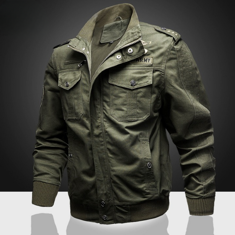Mens Winter Military Cotton Plus Velvet Jacket