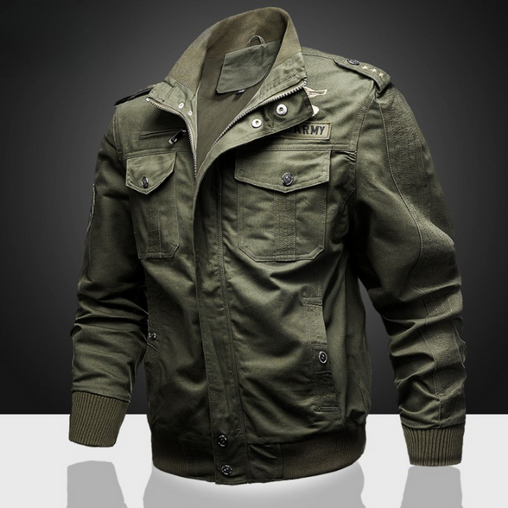 Mens Winter Military Cotton Plus Velvet Jacket