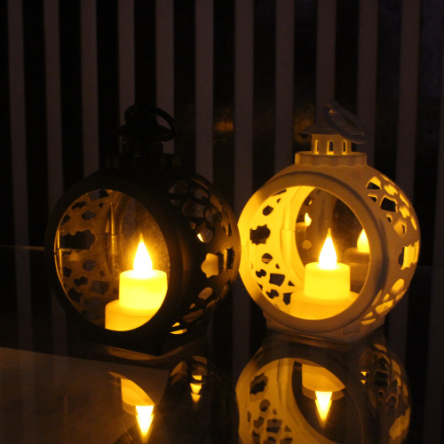 4 Pcs LED Round Shape Candle Light Lantern