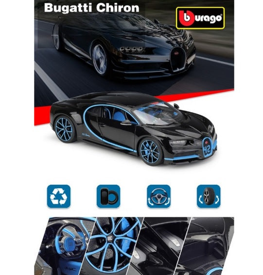 Bburago 1:18 Bugatti Chiron No.42 Diecast Model