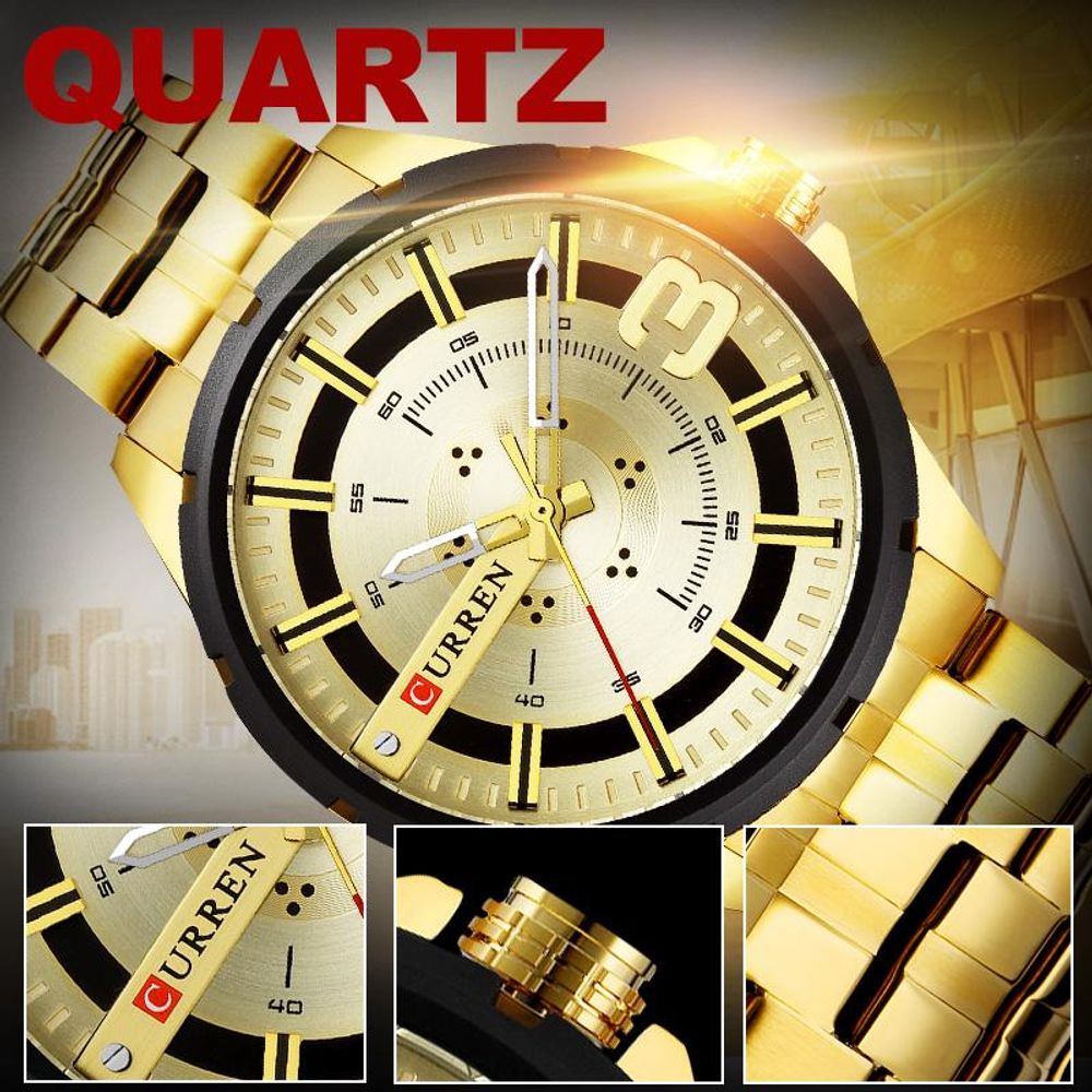 Luxury Steel Quartz Watch