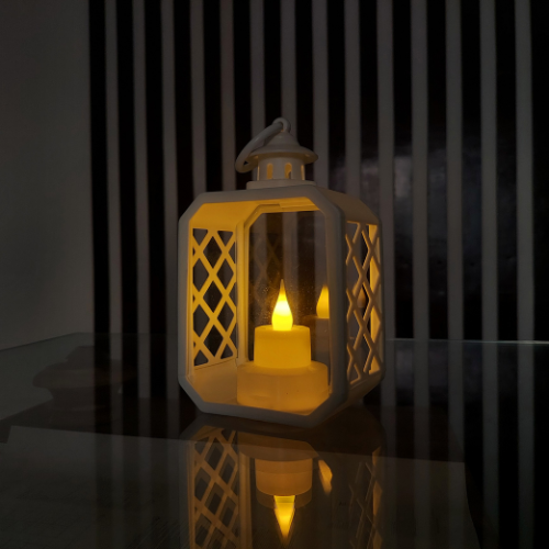 LED Octagon Candle Light Lantern