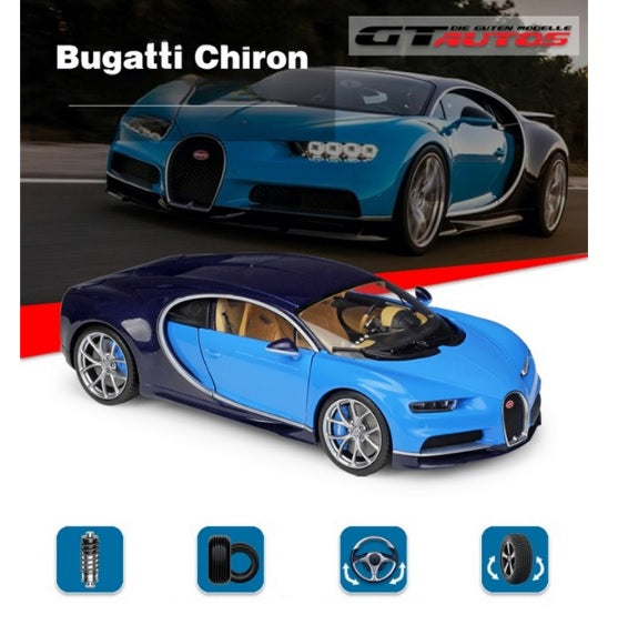 GTA 1:18 Bugatti Chiron Diecast Model Car