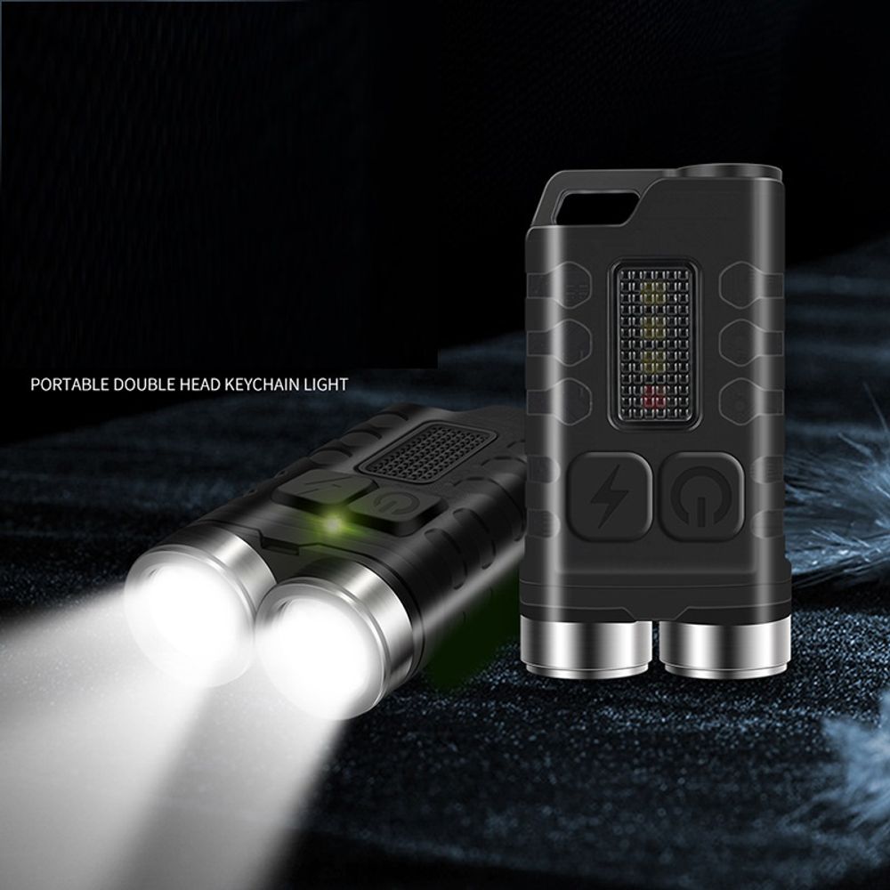 Mini Flashlight Double Lamp