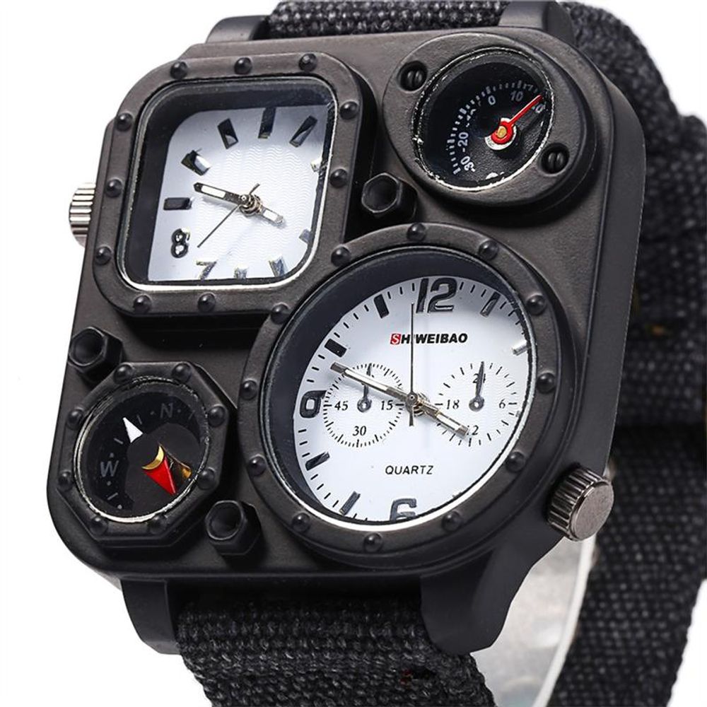 Men's Dual Time Watch