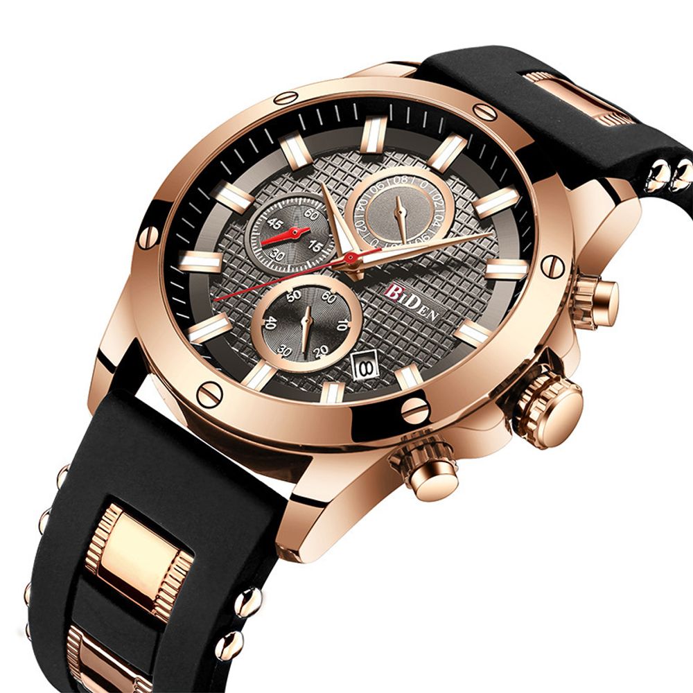 BIDEN Men's Luxury Luminous Display Watch