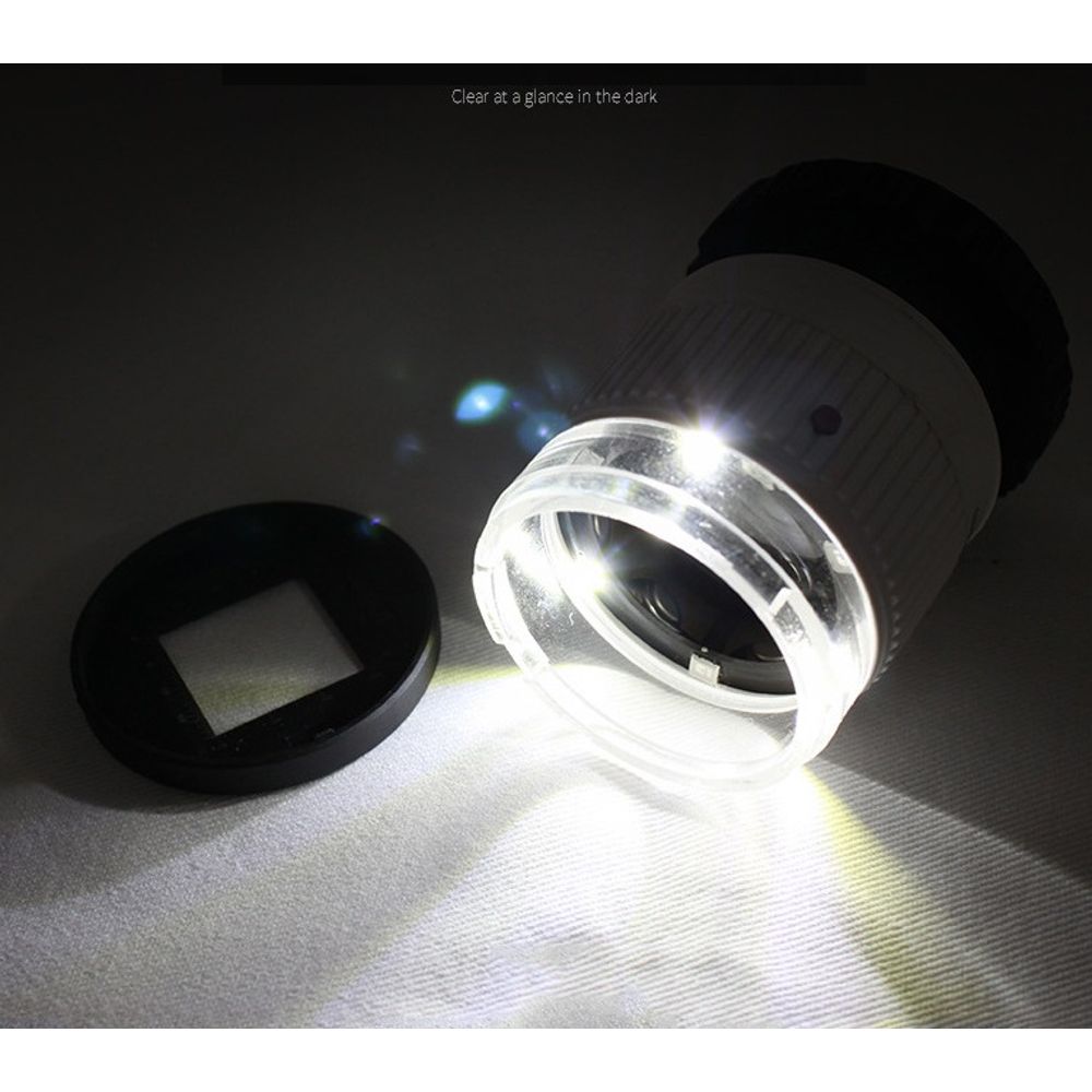 30X Magnifier Lens With Led Light