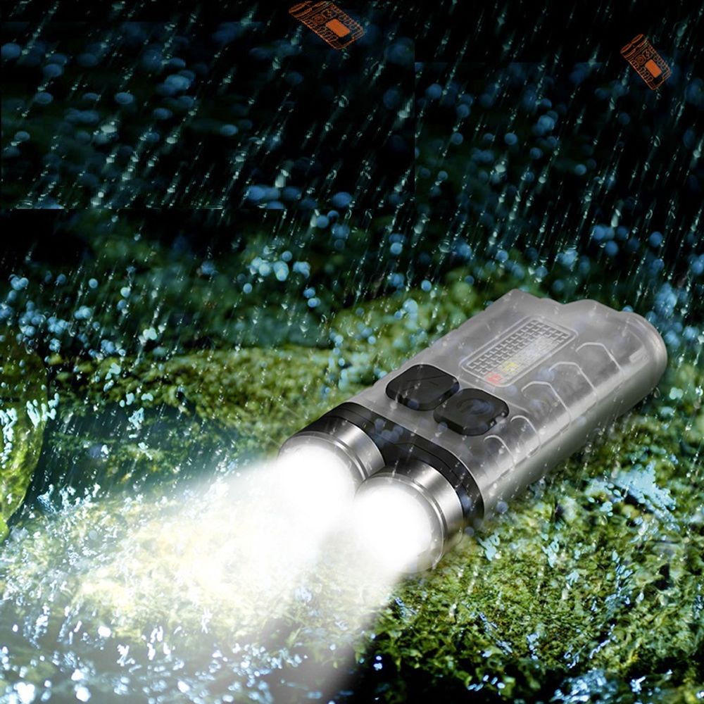 Mini Flashlight Double Lamp