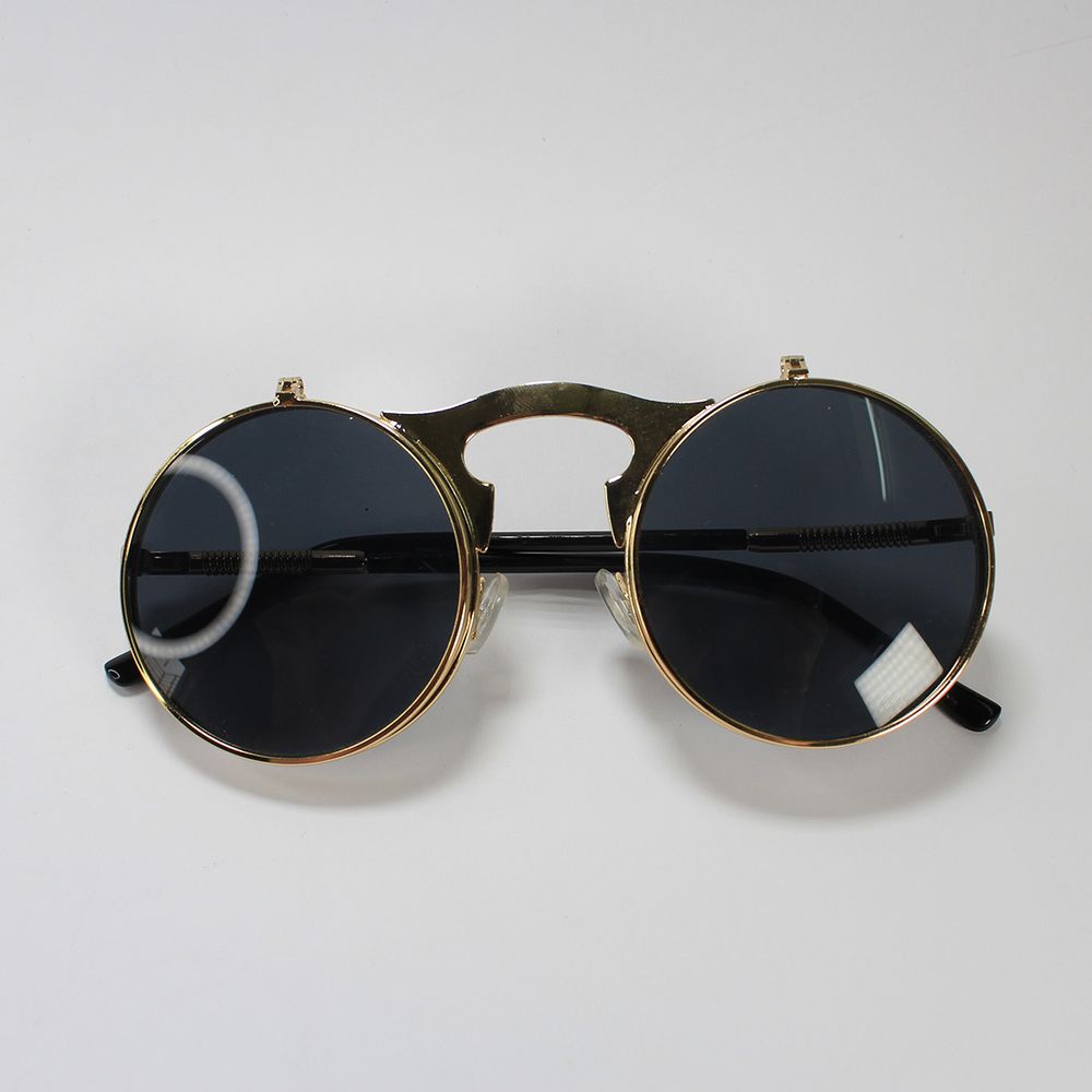 Metal Steampunk Flip Sunglasses