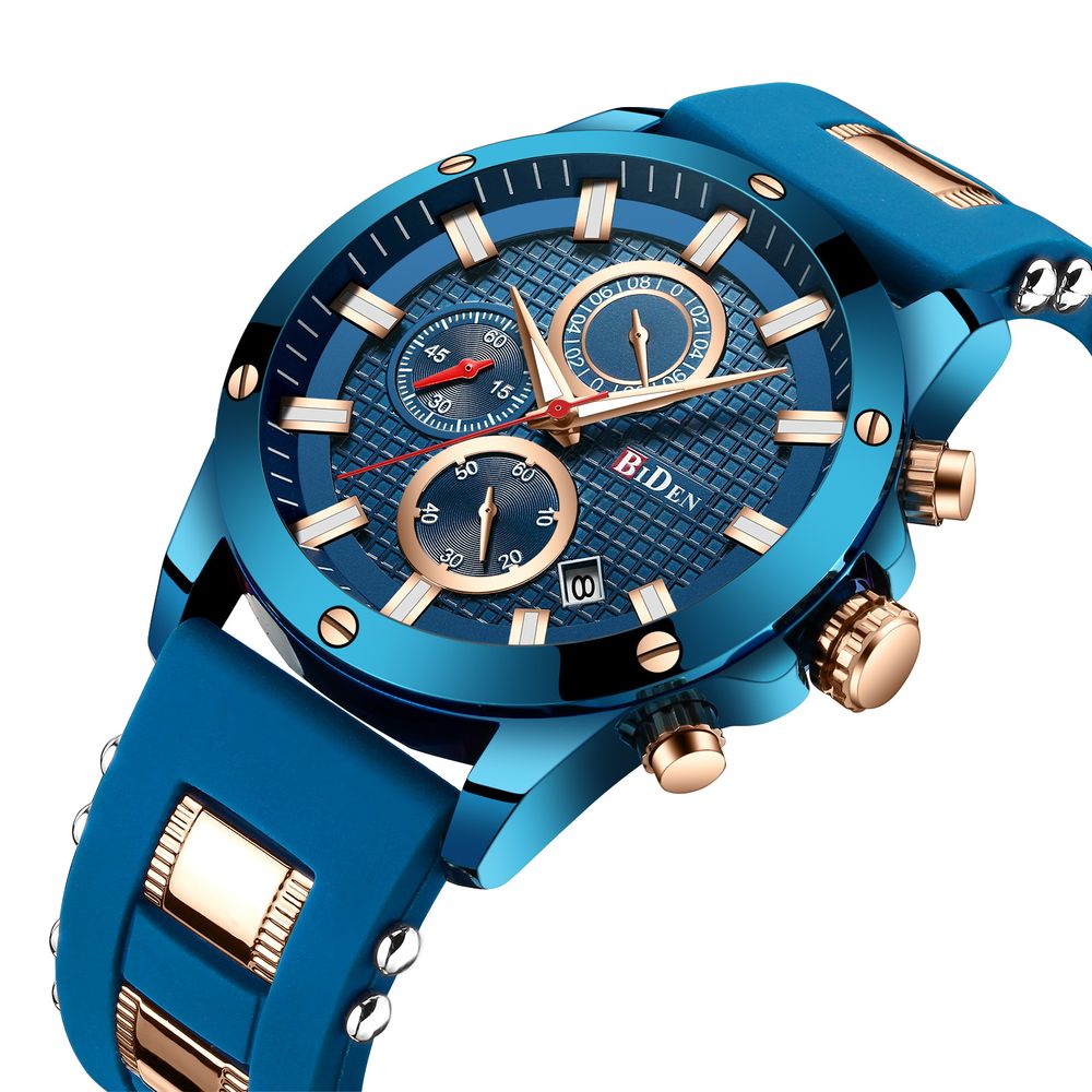 BIDEN Men's Luxury Luminous Display Watch