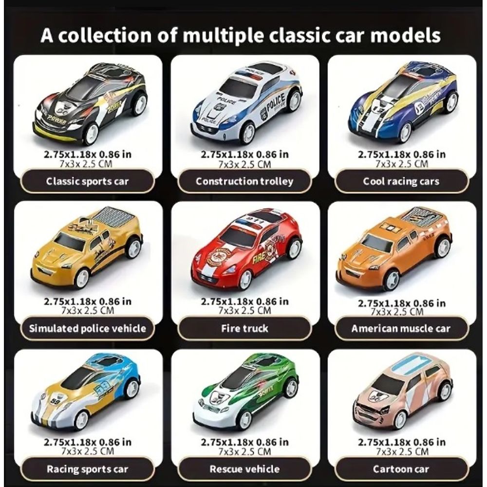 Alloy Mini Racing Car Model Set 48 Cars