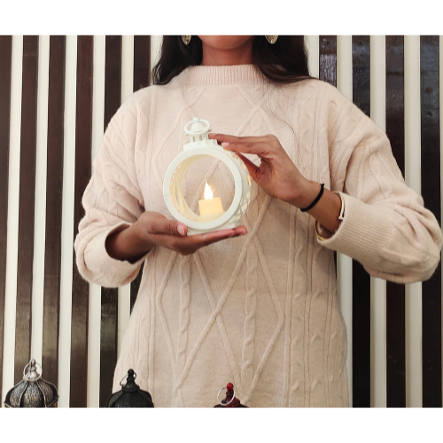 4 Pcs LED Round Shape Candle Light Lantern