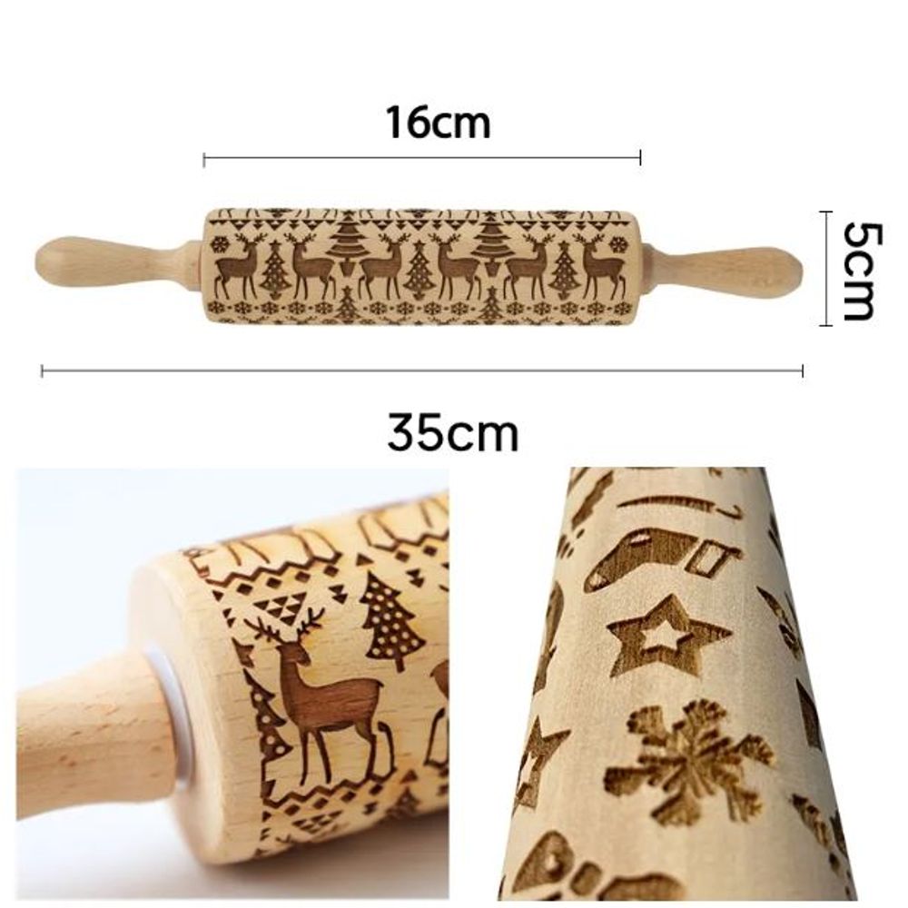Wooden Designs Rolling Pins for Baking