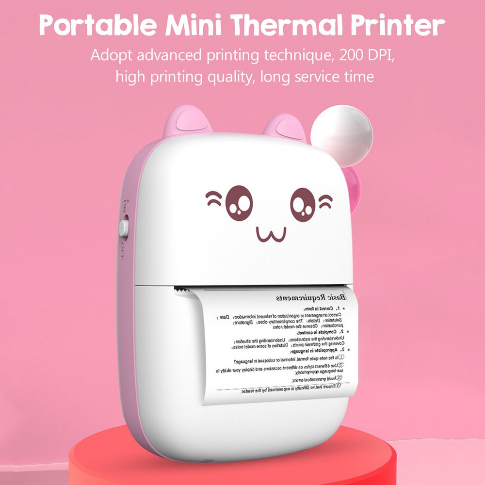 Portable Cute Thermal Pocket Printer