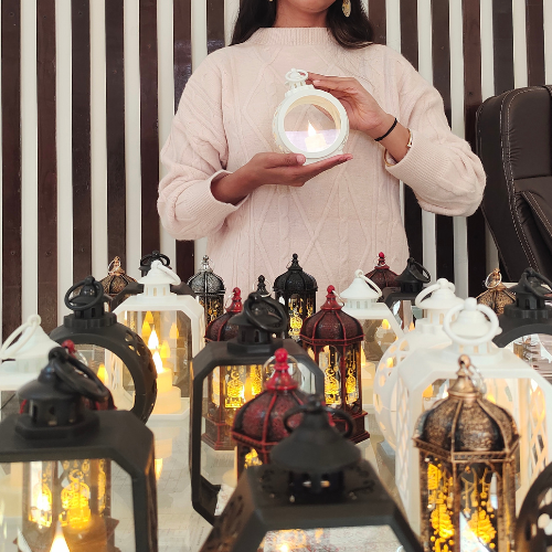 LED Octagon Candle Light Lantern