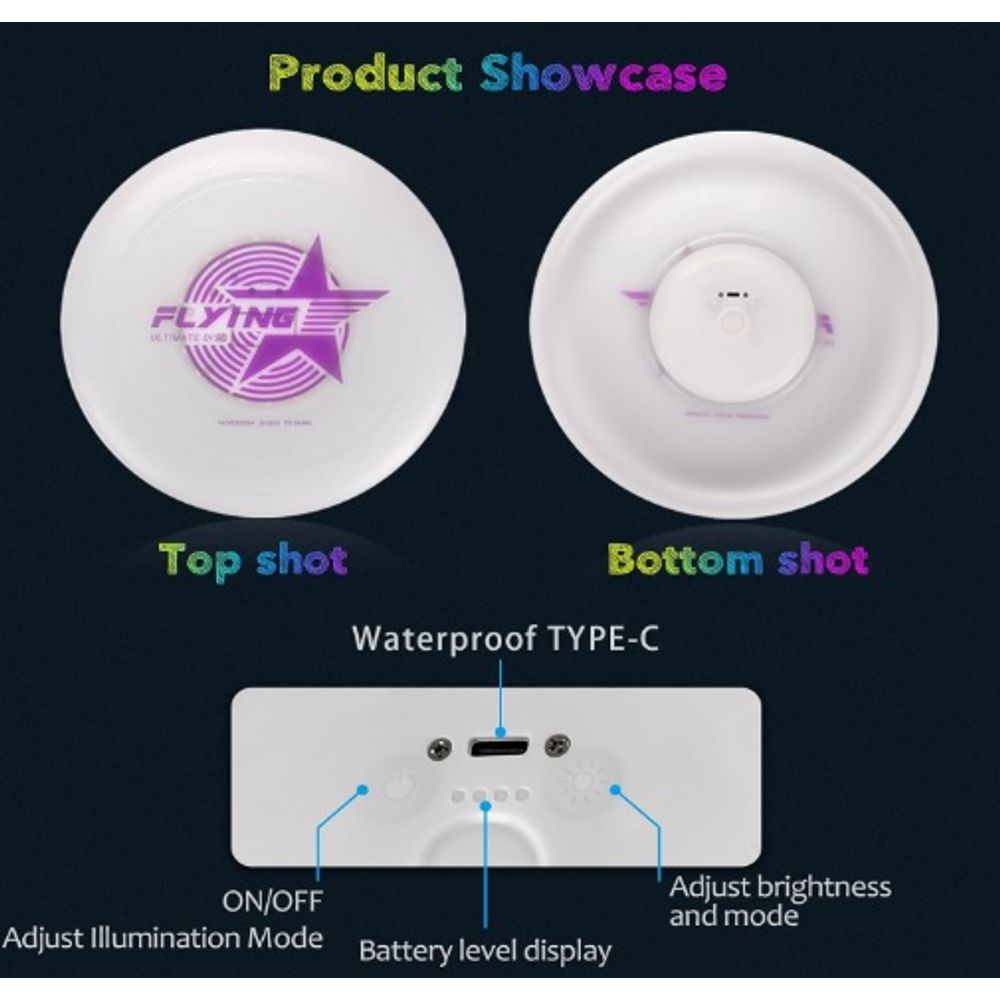 Rechargeable LED Sport Flying Disc